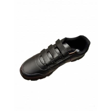 Casual / active leisure black shoes with K width 591222