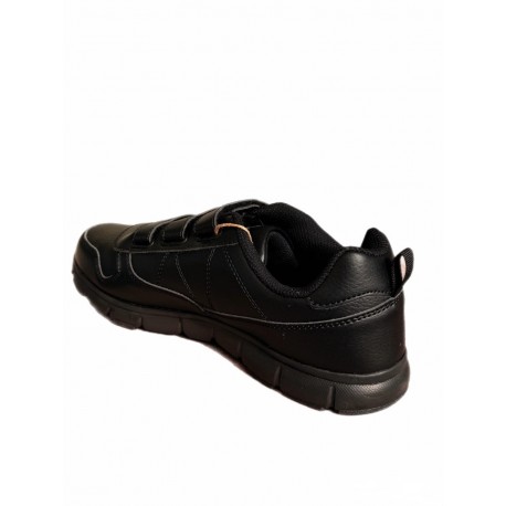 Schwarze Freizeit- / Aktivschuhe mit K-Weite 591222