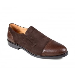 Men's big size slip-on brown shoes  Jandre 2568-A216