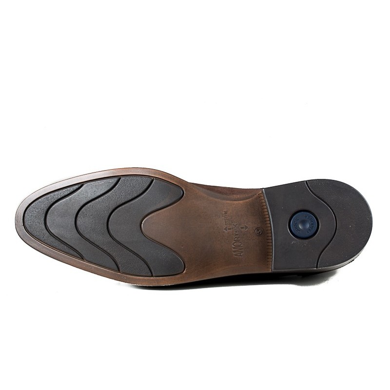 Men's big size slip-on brown shoes Jandre 2568-A216 - Apavi40plus