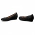 Mustat mokkanahkaiset naisten kengät pienellä alustalla Gabor 02.690.47