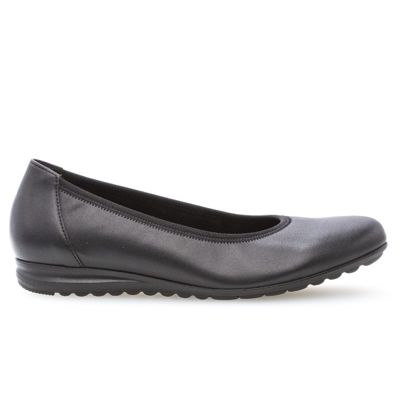 gabor black flat shoes