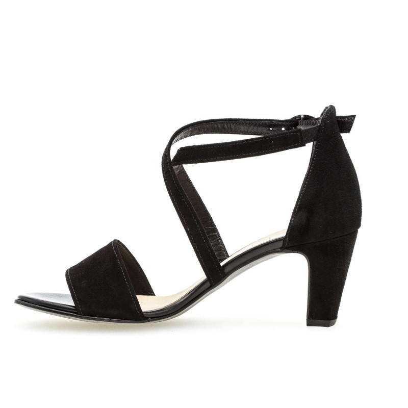 gabor black sandals