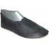 Black leather dancing or gym slippers 151622